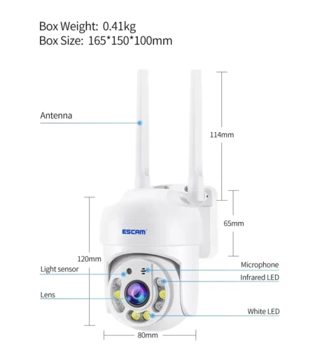 escam-TV114 4MP WiFi Camera 5